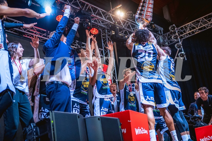 Basketball, Win2Day Superliga 2022/23, Playoff, Finale Spiel 4, BC Vienna, Gmunden Swans, 