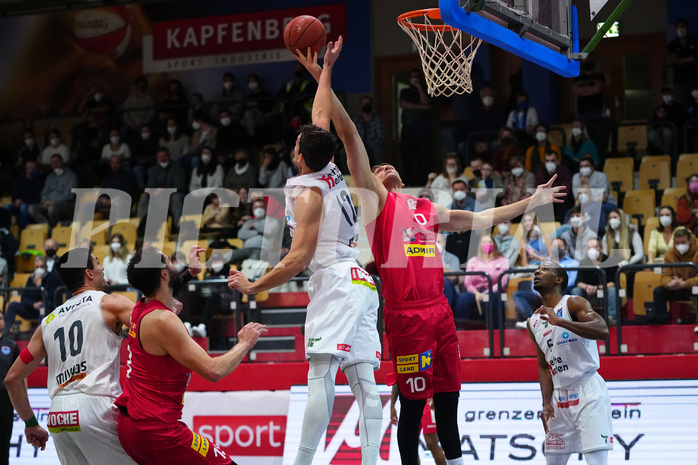 Basketball Superliga 2021/22, Grundduchgang 13.Runde , Kapfenberg  vs. Traiskirchen


