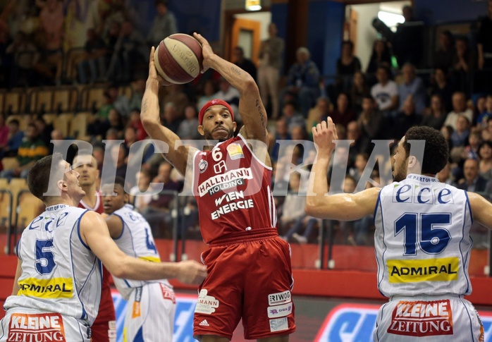 13.04.2017 Basketball ABL 2016/17 Grunddurchgang 32. Runde Kapfenberg bulls vs BC Vienna