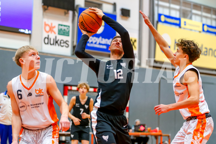 14.12.2024 Österreichischer Basketballverband 2024/25, SLMU16, Basket Dukes vs. Raiders Tirol BLACK
