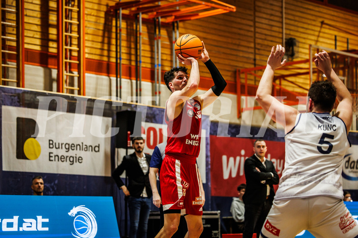 Basketball, win2day Basketball Superliga 2023/224, Grunddurchgang Runde 22, BBC Nord Dragonz, BC Vienna, Davor Konjevic (31)