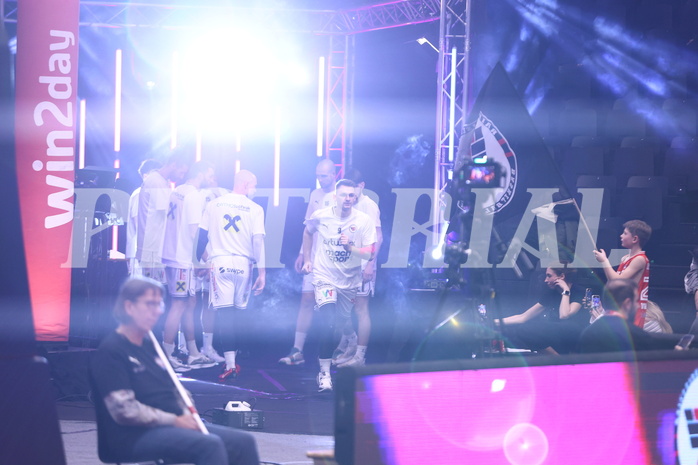 19.01.2025, Graz, Raiffeisen Sportpark, Basketball Austria Cup 2025, Final Four, Finale, Flyer Wels vs. Klosterneuburg Dukes, 19.01.2025, Graz, Raiffeisen Sportpark, Basketball Austria Cup 2025, Final Four, Finale, Flyer Wels vs. Klosterneuburg Dukes,