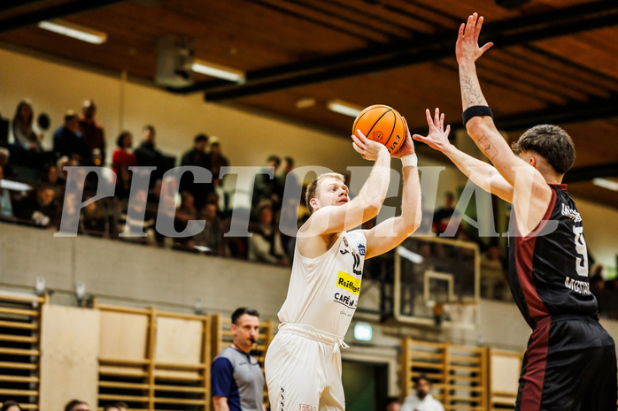 Basketball, Basketball Zweite Liga 2024/25, Grunddurchgang 17.Runde, Mattersburg Rocks, Mistelbach Mustangs, Asdren Drew Koka (22)