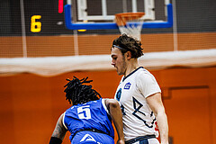 Basketball, Basketball Zweite Liga 2024/25, Grunddurchgang 21.Runde, Vienna Timberwolves, Kufstein Towers, Aytor Johnson Alberto (5), Ivor Kuresevic (44)