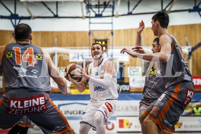 Basketball, ABL 2018/19, Grunddurchgang 23.Runde, Oberwart Gunners, Fürstenfeld Panthers, Hayden Thomas Lescault (11)