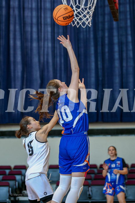 27.04.2025 Österreichischer Basketballverband 2024/25, SLWU16 VF Basket Flames UNION vs. DBB  Basketgirls Wels