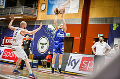 Basketball, bet-at-home Basketball Superliga 2020/21, Platzierungsrunde 9.Runde, Kapfenberg Bulls, Oberwart Gunners, Sebastian Käferle (7)