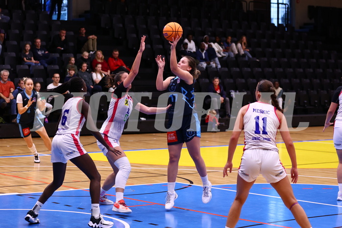 29.09.2024, Graz, Raiffeisen Sportpark, Basketball Damen Superliga 2024/25, Grunddurchgang, 1.Runde, UBSC-DBBC Graz - Vienna Timberwolves,  