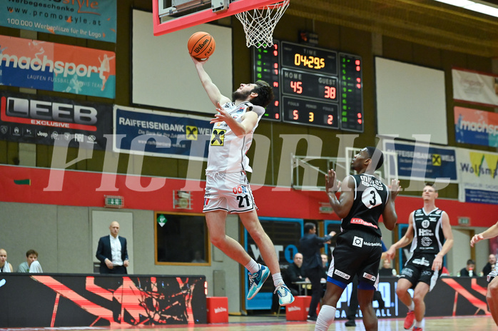Basketball Superliga 2023/24, Grunddurchgang 10. Runde Flyers Wels, Kapfenberg,
