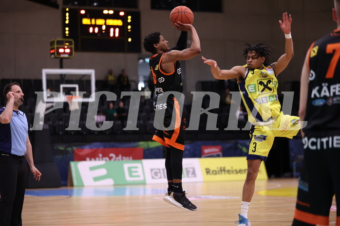 01.04.2023, Graz, Raiffeisen Sportpark Graz, Basketball Superliga 2022/23, 7. Qualifikationsrunde, UBSC Raiffeisen Graz vs. CITIES Panthers Fürstenfeld 