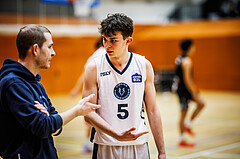 Basketball, Basketball Zweite Liga 2024/25, Grunddurchgang 11.Runde, Vienna Timberwolves, Mattersburg Rocks, Justin Schlünken (Head Coach), Jakob Konzet (5)