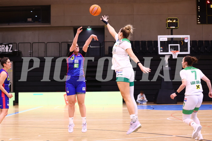 15.03.2025, Graz, Raiffeisen Sportpark, Basketball Damen Superliga 2024/25, Semifinale Spiel 1, UBI Graz vs. UBSC-DBBC Graz,  