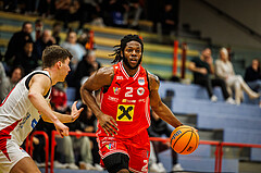 Basketball, win2day Basketball Superliga 2024/25, Grunddurchgang 8.Runde, SKN St. Pölten, Flyers Wels, Damion Rosser (2)