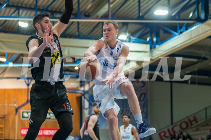 Basketball, ABL 2017/18, Grunddurchgang 21.Runde, Oberwart Gunners, WBC Wels, Sebastian Käferle (7)