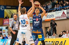 Basketball, ABL 2017/18, Grunddurchgang 15.Runde, Oberwart Gunners, Kapfenberg Bulls, Marck Coffin (15)