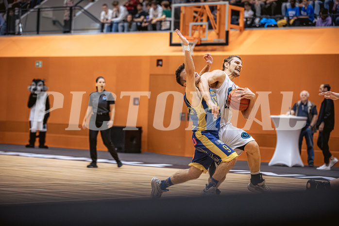 Basketball, Win2Day Superliga 2022/23, Grunddurchgang 2.Runde, Vienna D.C. Timberwolves, UBSC Raiffeisen Graz, Moritz Lanegger (21)
