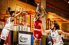 Basketball, win2day Basketball Superliga 2024/25, Grunddurchgang Runde 21, BBC Nord Dragonz, BC Vienna, Ivan Siriscevic (17)