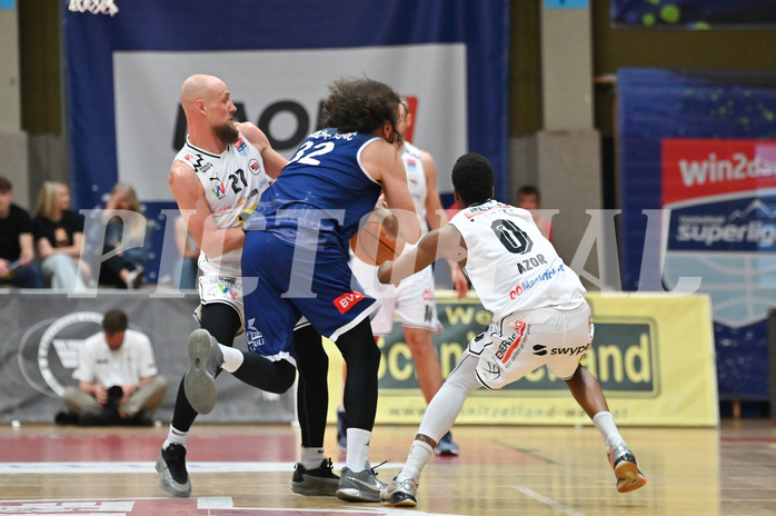 Basketball Superliga 2024/25, Playoff, Viertelfinale Spiel 3, Flyers Wels vs BBC Nord Dragonz,
