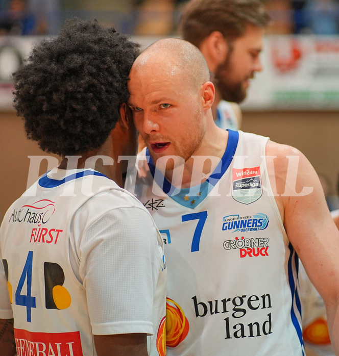Basketball, Basketball Superliga 2024/25, Playoffs, Viertelfinale Spiel 3, Oberwart Gunners vs. Kapfenberg 