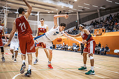 Basketball, Win2Day Superliga 2022/23, Grunddurchgang 15.Runde, Vienna Timberwolves, Arkadia Traiskirchen Lions, Chris Vogt (33)