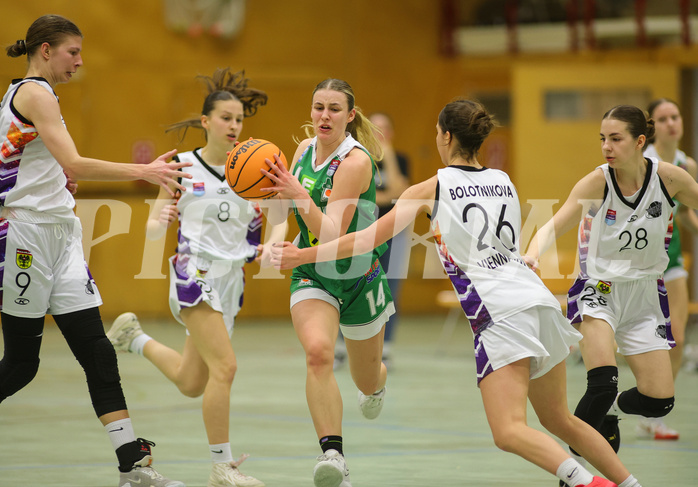 Basketball Damen Superliga 2023/24, Grunddurchgang 13.Runde Vienna United vs. UBI Graz



