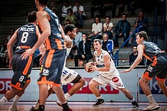 Basketball, ABL 2017/18, Grunddurchgang 35.Runde, Oberwart Gunners, Klosterneuburg Dukes, Jakob Szkutta (4)