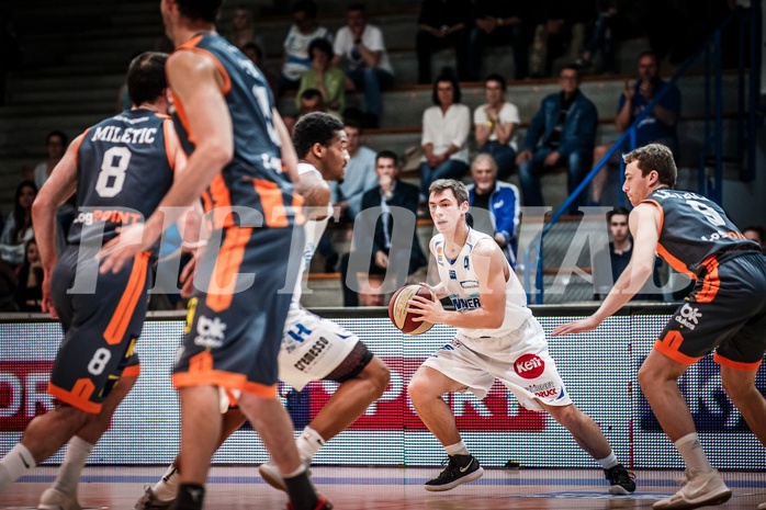 Basketball, ABL 2017/18, Grunddurchgang 35.Runde, Oberwart Gunners, Klosterneuburg Dukes, Jakob Szkutta (4)