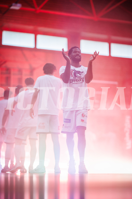 Basketball, Win2Day Superliga 2024/25, Playoffs Viertelfinale Spiel 4, BBC Nord Dragonz, Flyers Wels, Austen Awosika (10)