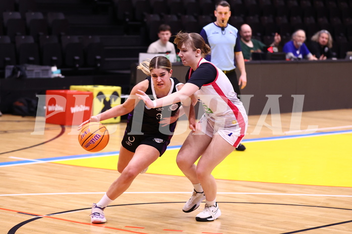 02.03.2025, Graz, Raiffeisen Sportpark, Basketball Damen Superliga 2024/25, Grunddurchgang, 14.Runde, UBSC-DBBC Graz - Vienna United,  