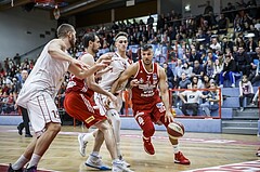 Basketball, Admiral Basketball Superliga 2019/20, Grunddurchgang 2.Runde, Traiskirchen Lions, BC Vienna, Stjepan Stazic (7)