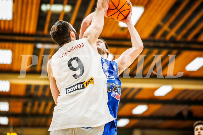 Basketball, Basketball Zweite Liga 2023/24, Viertelfinale Spiel 2, Mattersburg Rocks, Kufstein Towers, Elvin Rexhepi (25)