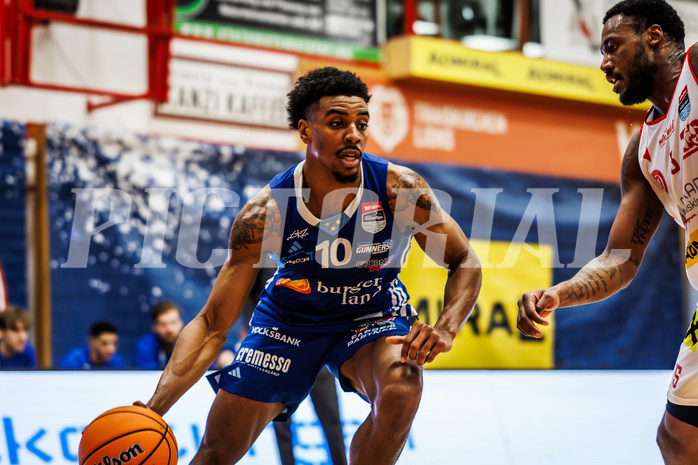 Basketball, win2day Basketball Superliga 2024/25, Grunddurchgang 6.Runde, Traiskirchen Lions, Oberwart Gunners, Robert Allen (10)