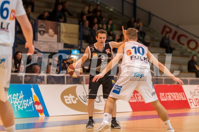 Basketball, ABL 2017/18, Grunddurchgang 23.Runde, Oberwart Gunners, Traiskirchen Lions, Benedikt Danek (9)