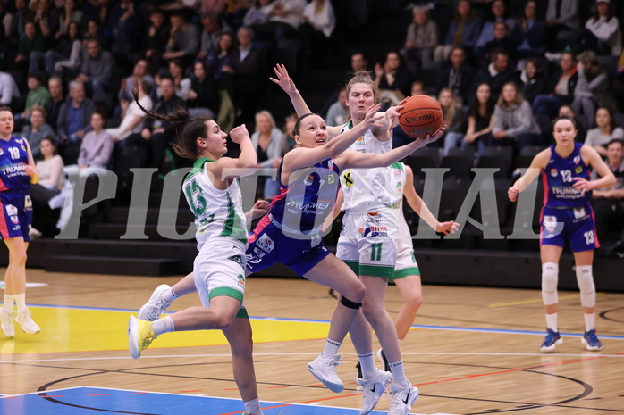 05.03.2023, Graz, Raiffeisen Sportpark, Basketball Damen Superliga 2022/23, Semifinale Spiel 1, UBI Holding Graz vs. UBSC-DBBC Graz,  