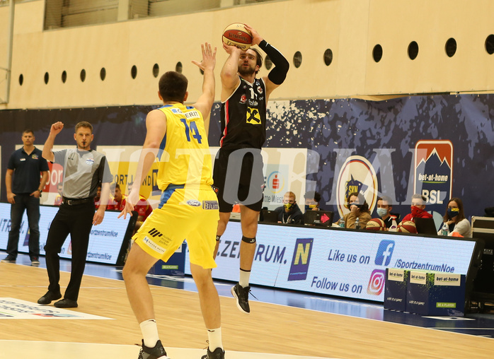 Basketball Superliga 20120/21, Grunddurchgang 7.Runde SKN St.Pölten vs. Flyers Wels