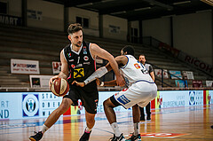 Basketball, bet-at-home Basketball Superliga 2020/21, Platzierungsrunde, 5. Runde, Oberwart Gunners, Flyers Wels, Davor Lamesic (7)