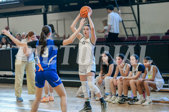 27.04.2025 Österreichischer Basketballverband 2024/25, SLWU16 VF Basket Flames UNION vs. DBB  Basketgirls Wels