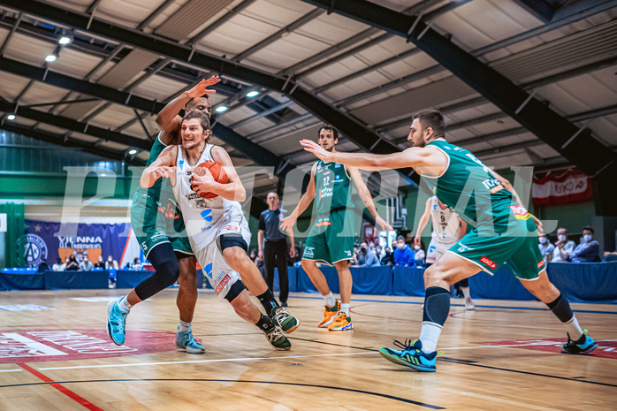 Basketball Basketball Superliga 2021/22, Grunddurchgang 17.Runde Vienna D.C. Timberwolves vs. Kapfenberg Bulls