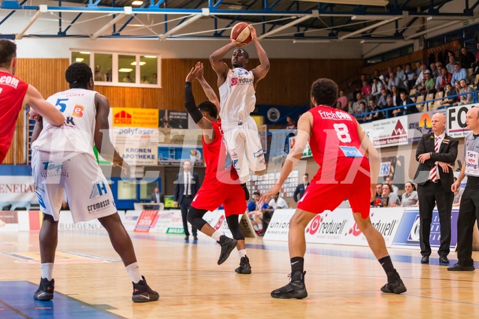 Basketball, ABL 2016/17, Playoff HF Spiel 2, Oberwart Gunners, WBC Wels, Christopher McNealy (8)