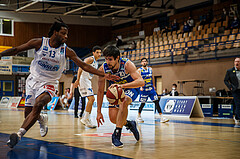 Basketball, bet-at-home Basketball Superliga 2020/21, Platzierungsrunde, 1. Runde, Oberwart Gunners, Gmunden Swans, Toni Blazan (10)