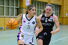 Basketball Damen Superliga 2023/24, Grunddurchgang 10.Runde Vienna United vs. Basket Flames


