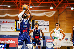 Basketball, win2day Basketball Superliga 2024/25, Grunddurchgang Runde 2, BBC Nord Dragonz, Klosterneuburg Dukes, Peter Turay (12)