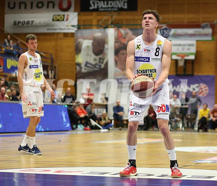 Basketball ABL 2017/18, Grunddurchgang 24.Runde Gmunden Swans vs. UBSC Graz