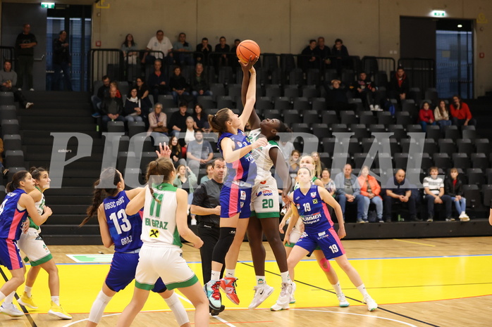 29.10.2022, Raiffeisen Sportpark, Basketball Damen Superliga 2022/23, Grunddurchgang 5.Runde,  
UBI Graz vs. UBSC-DBBC Graz,  
