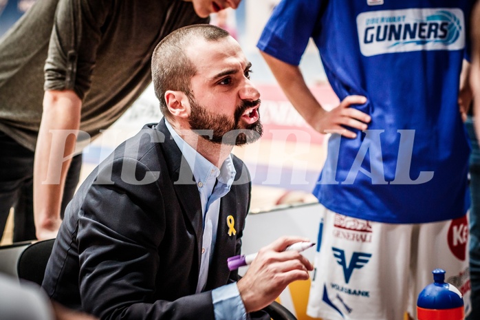 Basketball, ABL 2017/18, Grunddurchgang 27.Runde, Oberwart Gunners, BC Vienna, Lluis Pino Vera (Coach)