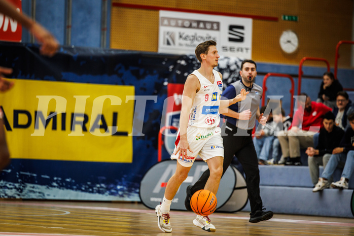 Basketball, win2day Basketball Superliga 2024/25, Grunddurchgang 8.Runde, SKN St. Pölten, Flyers Wels, Roman Jagsch (9)