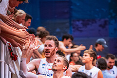 Basketball, FIBA Men´s Eurobasket Qualifiers 2023, , Österreich, Zypern, Thomas Klepeisz (10), Jakob Pöltl (12)