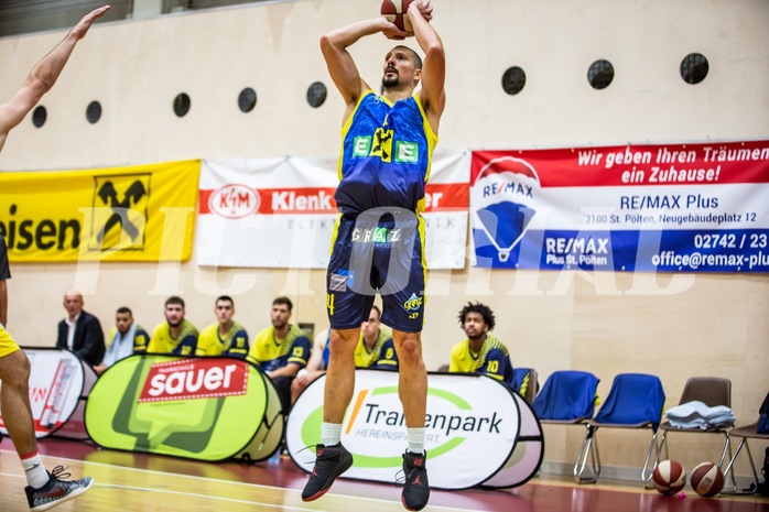 Basketball, Admiral Basketball Superliga 2019/20, Grunddurchgang 1.Runde, SKN St. Pölten Basketball, UBSC Raiffeisen Graz, Marko Car