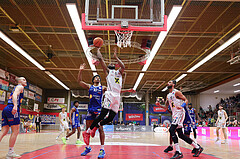 Basketball, Superliga 2024/25, Platzierungsrunde 4.Runde, Flyers Wels vs. Oberwart Gunners,
