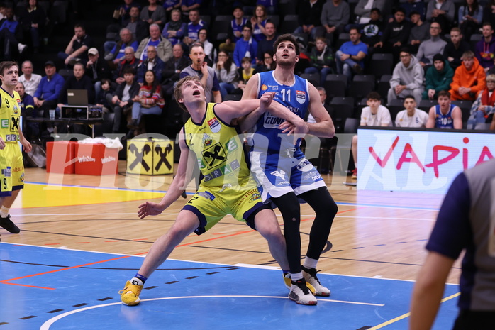 18.02.2023, Graz, Raiffeisen Sportpark Graz, Basketball Superliga 2022/23, Grunddurchgang, Runde 22, UBSC Raiffeisen Graz vs. Unger Steel Gunners Oberwart